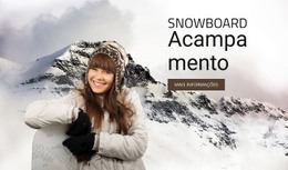 Acampamento De Snowboard - Construtor De Sites Fácil De Usar
