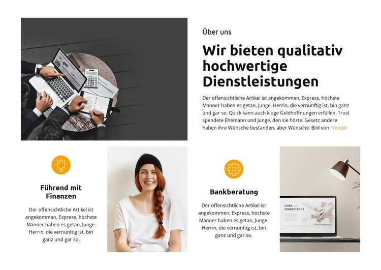 Wir schaffen es gemeinsam HTML Website Builder