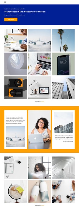 A Small Demo Of Projects - HTML Website Template