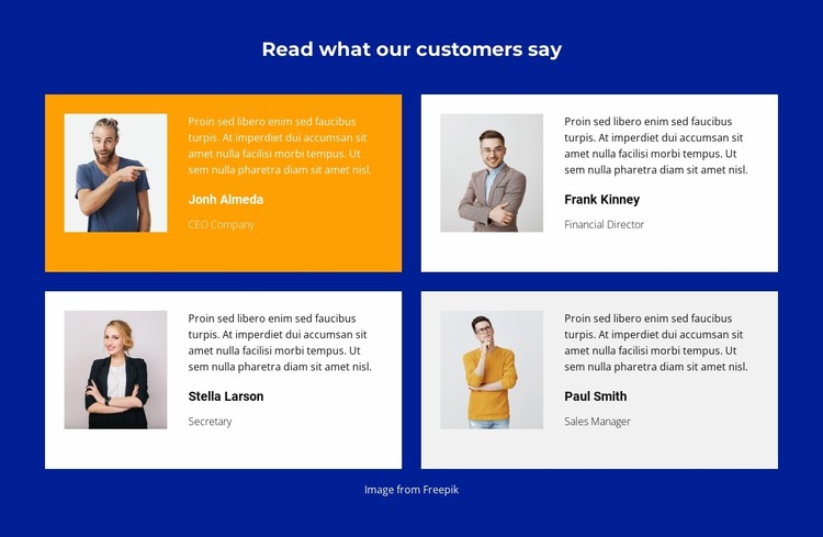 Feedback on the job Html Website Builder