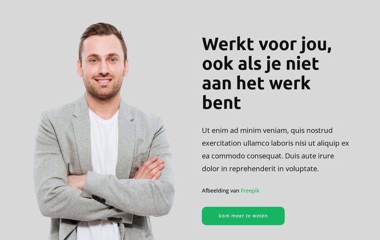 Topagenten Sjabloon voor één pagina