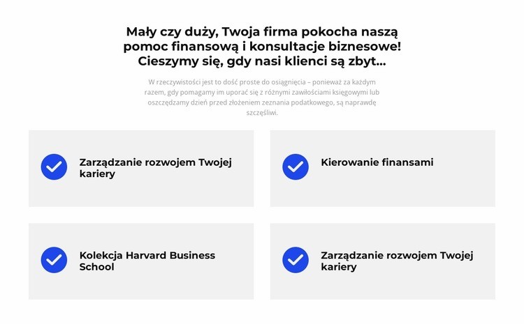 Bezpośrednie cele Kreator witryn internetowych HTML