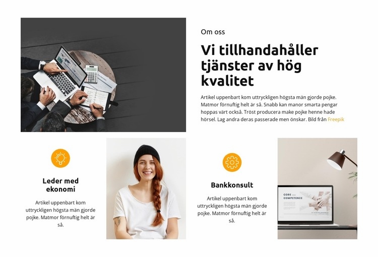 Vi gör det tillsammans CSS -mall