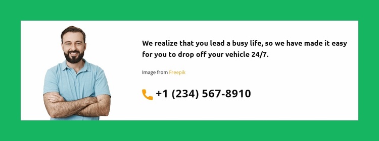Make a call and find out Landing Page