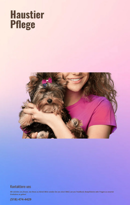 Tipps Zur Pflege Von Haustieren WordPress-Theme