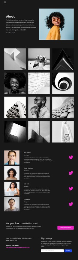 Designer Portfolio - Website Template by Nicepage