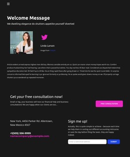 Designer contacts HTML Templates