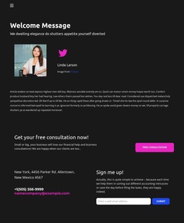 Designer Contacts - Website Creator HTML