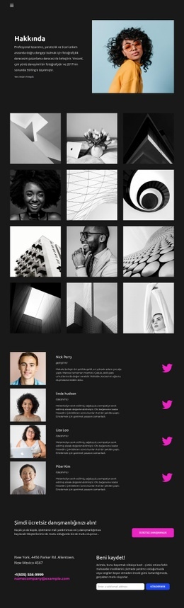 Tasarımcı Portföyü Için Web Sitesi Tasarımı