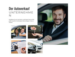 HTML-Seitendesign Für Autoverkaufsfirma