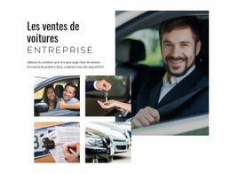 Entreprise De Vente De Voitures – Modèle Personnalisable