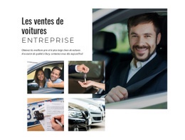 Modèle De Page De Destination Pour Entreprise De Vente De Voitures