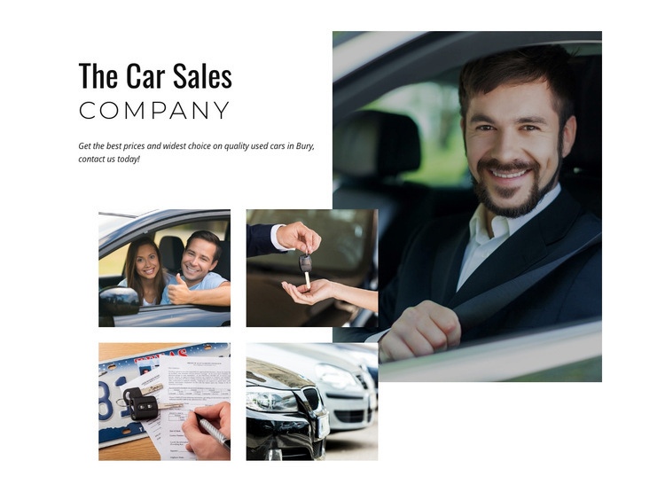 Car sales company Html Code Example
