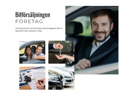 Bilförsäljningsföretag - Inbyggd Cms-Funktionalitet