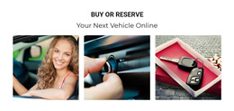 Your Next Vehicle Online - Creative Multipurpose Web Page Design