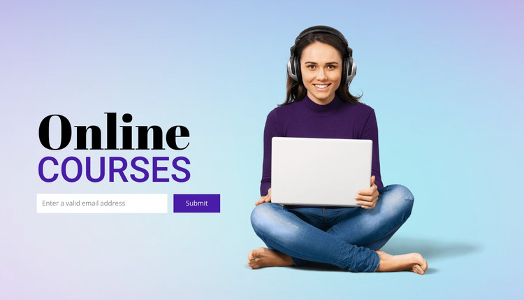 Flexible online study Homepage Design