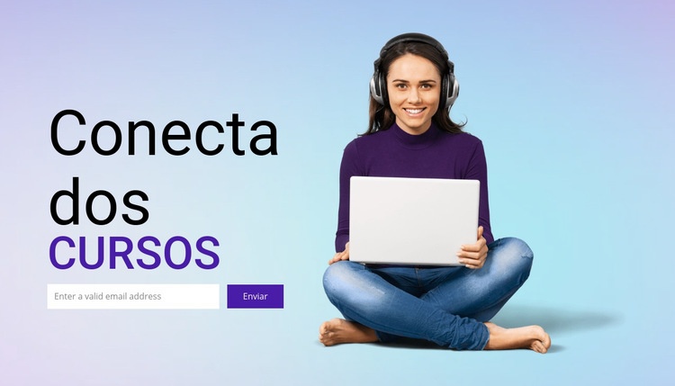 Estudo online flexível Modelo de uma página