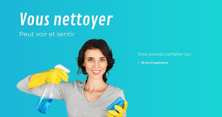 Services de nettoyage de maison Conception de site Web