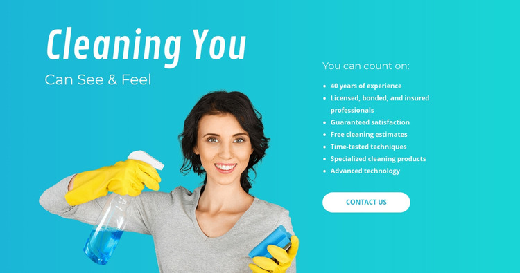 House cleaning services  Homepage Design