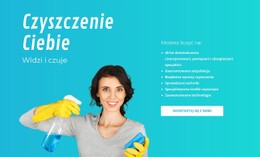 Darmowy HTML5 Dla Usługi Sprzątania Domów