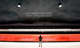 Wir Arbeiten Hart - Responsive Website-Vorlagen