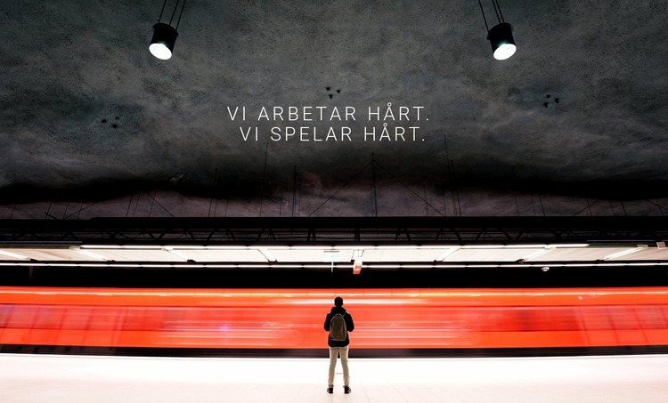 Vi arbetar hårt CSS -mall