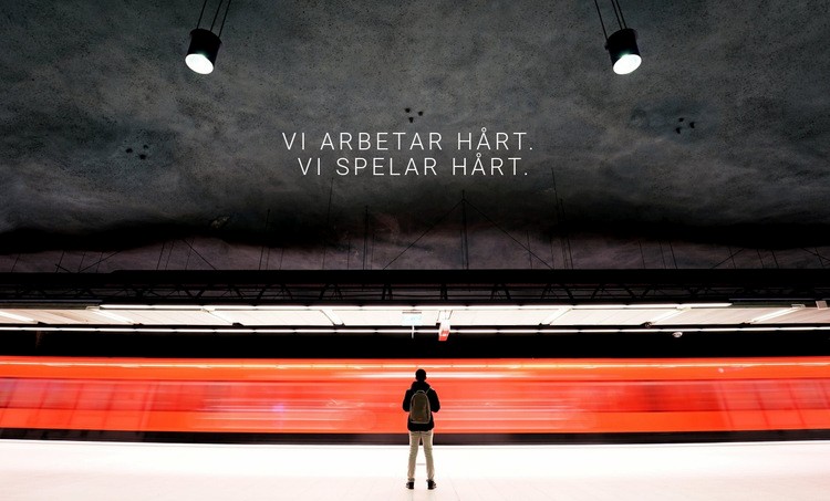 Vi arbetar hårt HTML-mall