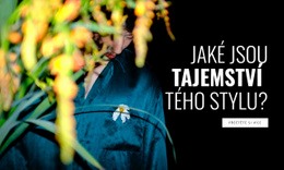 Značkové Oblečení – Šablona Vstupní Stránky