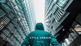 Style Urbain De Mode Moderne - Modèle D'Une Page