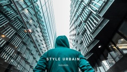 Style Urbain De Mode Moderne - Page De Destination Simple