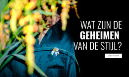 Design Kleding - Responsieve Website