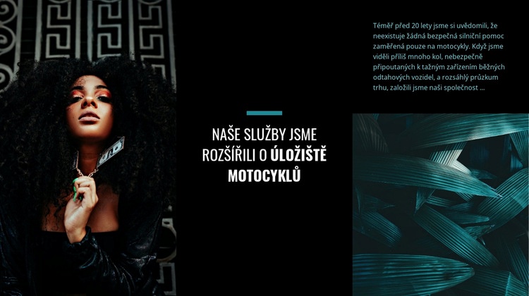 Služby motocykl Šablona HTML