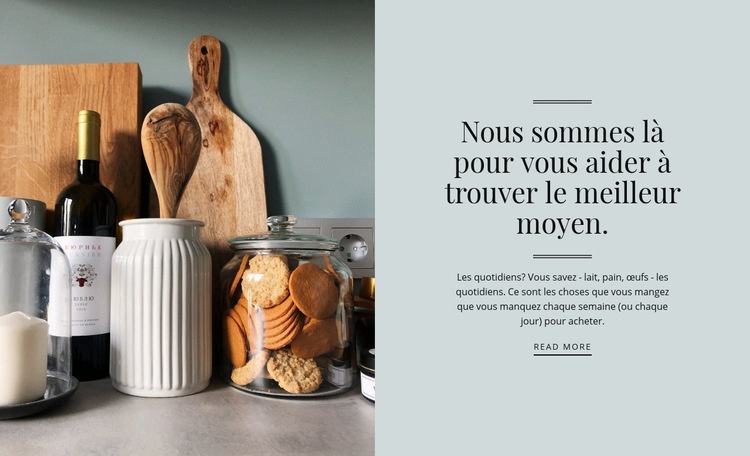 Nourriture savoureuse maison Conception de site Web