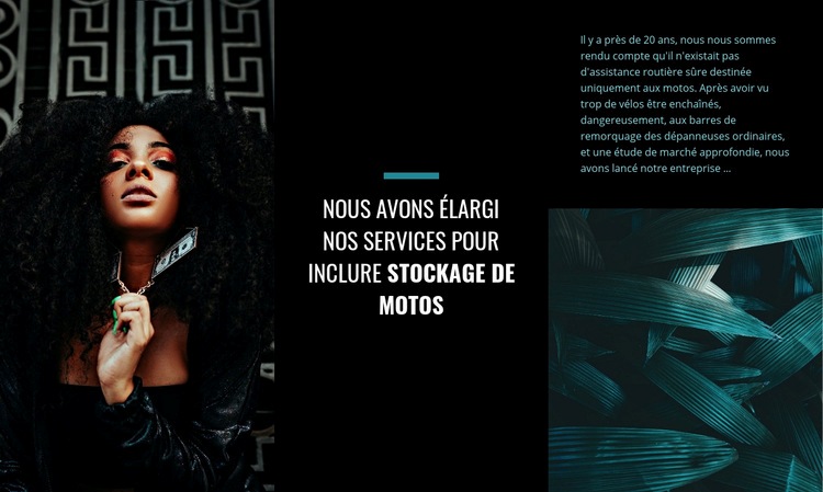 Services moto Modèles de constructeur de sites Web