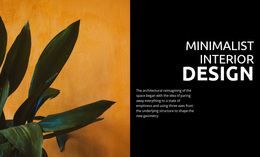 Minimalist Home Office Homepage Design