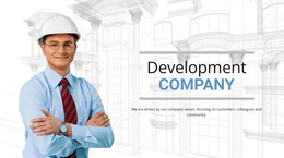 Development Building Company - One Page Html Template