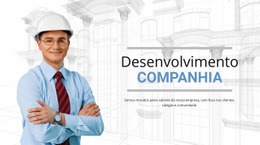 Layout CSS Gratuito Para Empresa De Construção De Desenvolvimento
