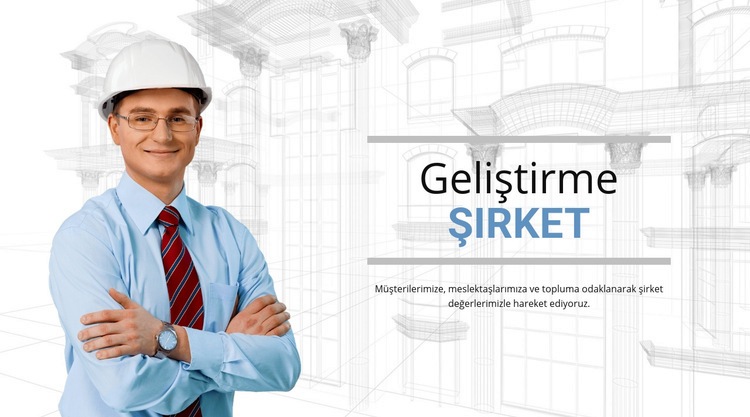 Geliştirme yapı şirketi Açılış sayfası