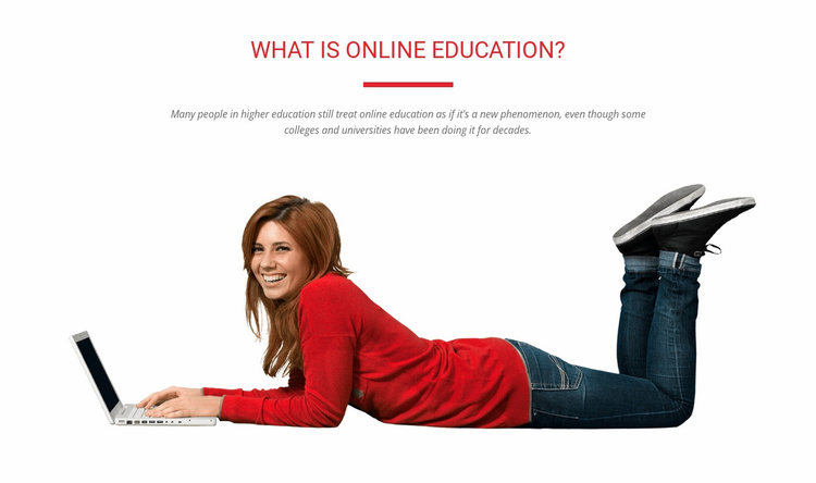 Online programming courses Website Template