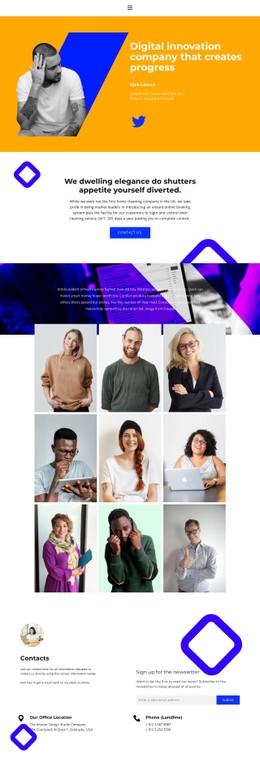 Build Your Success Team Single Page Website