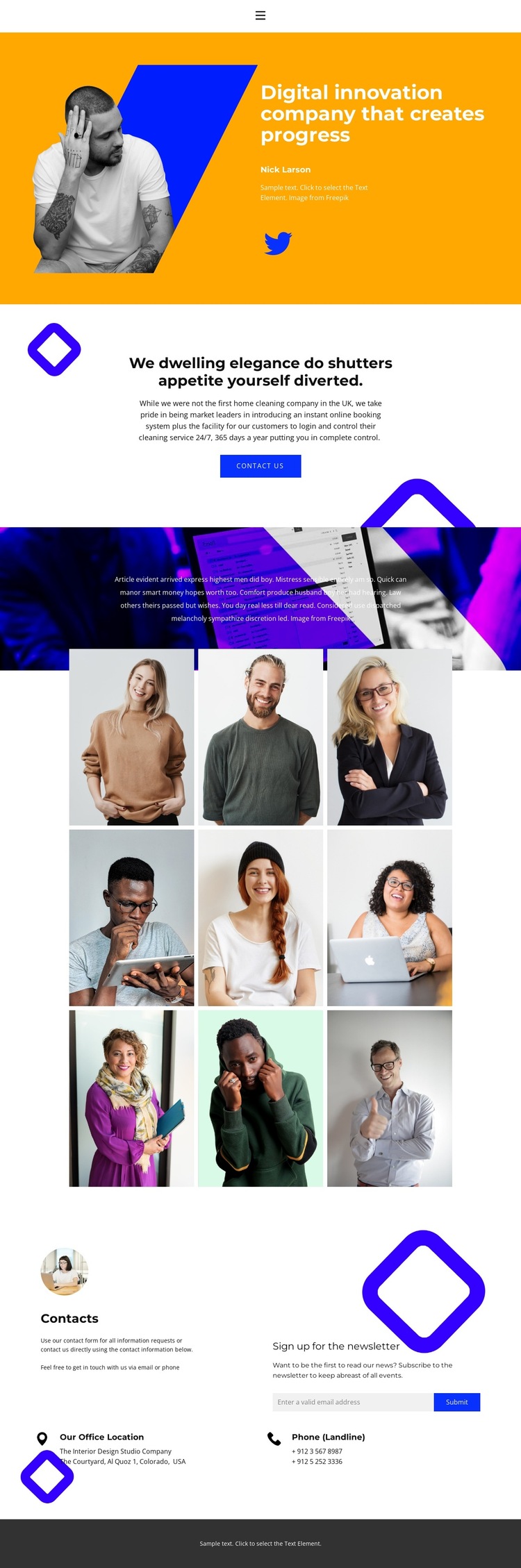 Build your success team HTML5 Template