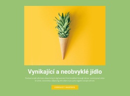 Vynikající A Neobvyklé Jídlo Šablona Vstupní Stránky