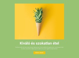 Kiváló És Szokatlan Étel – Testreszabható Sablon