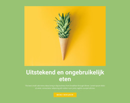 Sitesjabloon Voor Uitstekend En Ongebruikelijk Eten