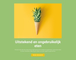 Uitstekend En Ongebruikelijk Eten - Aanpasbare Sjabloon