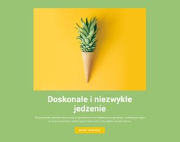 Szablon Strony Docelowej Doskonałe I Niezwykłe Jedzenie