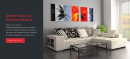 Online-Kurse In Innenarchitektur HTML5-Vorlage