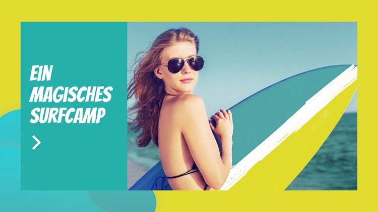 Magisches Surfcamp HTML Website Builder