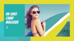 Camp De Surf Magique – Modèle Réactif HTML5