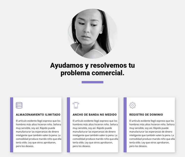 Soluciones comerciales rápidas Plantilla de sitio web